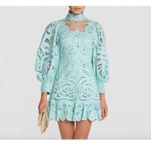 Alice + Olivia - Lace Yazmin Mini Dress - Size 8